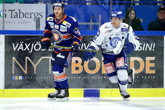 Växjös Liam Reddox och Leksands Patrick Cehlin