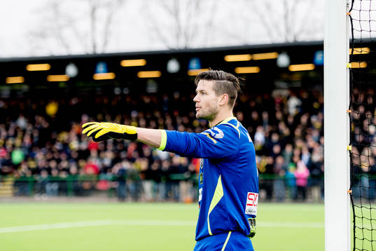 Landskronas målvakt Jonas Sandqvist