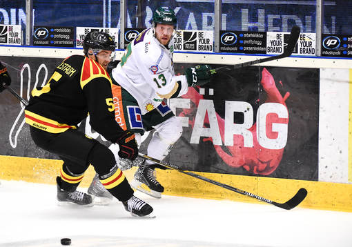 Brynäs Lukas Kilström och Färjestads Linus Persson