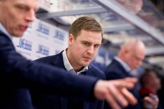Linköpings assisterande tränare Magnus Hävelid och Dan