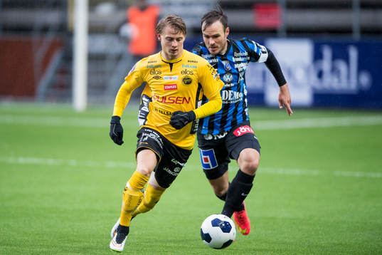 Elfsborgs Simon Hedlund och Sirius Niklas Busch Thor