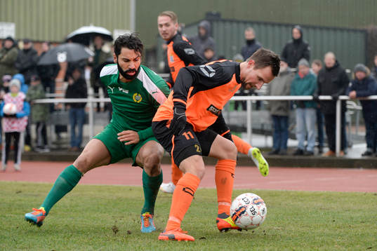 Hammarbys Stefan Batan och Kristianstads Daniel Nicklasson