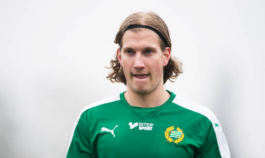 Hammarbys Oliver Silverholt i matchen i Svenska Cupen
