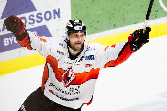 Karlskronas Niklas Lihagen jublar