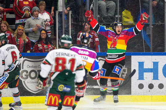 Örebros Marko Anttila jublar