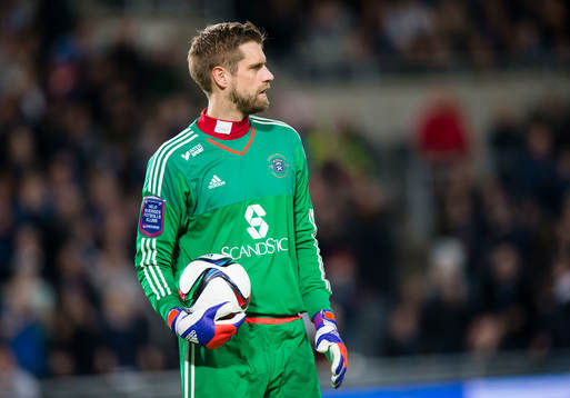Ängelholms målvakt Oscar Berglund