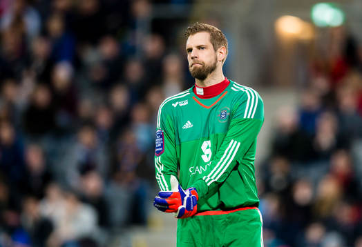 Ängelholms målvakt Oscar Berglund