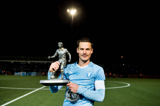 Malmö FFs Markus Rosenberg fick pris som Malmö FFs bästa