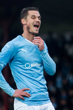 Malmö FFs Markus Rosenberg deppar