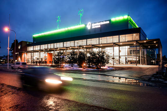 Gavlerinken Arena före ishockeymatchen i SHL mellan