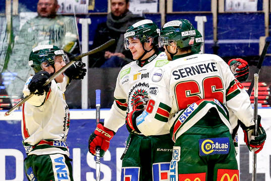 Frölundas Robin Figren jublar