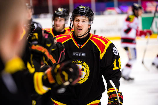 Brynäs Anton Rödin jublar