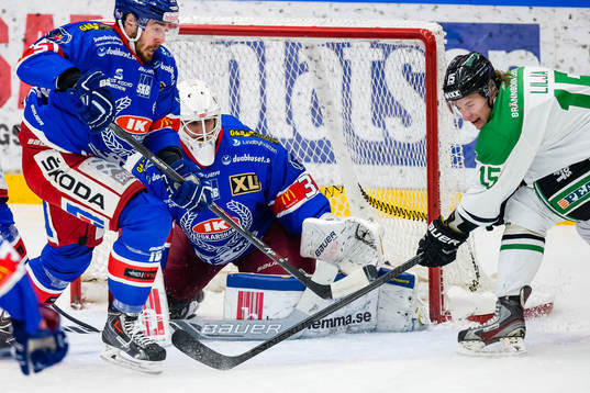 Kamp framför Oskarshamns målvakt Gasper Kroselj