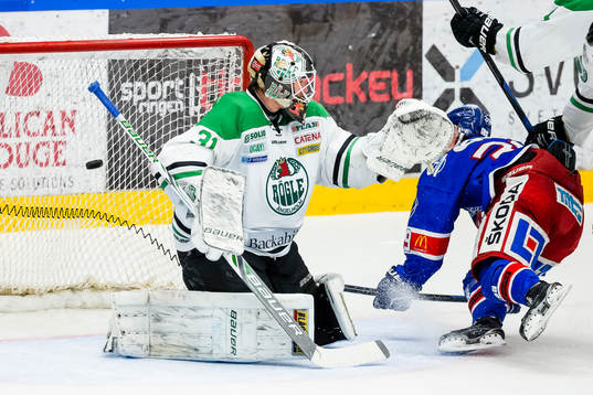 Oskarshamns Marc-Anthony Zanetti (ej i bild) gör 3-1 bakom