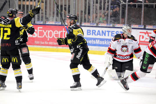 Västerås Fredrik Johansson (v) och Brock Montpetit (m)