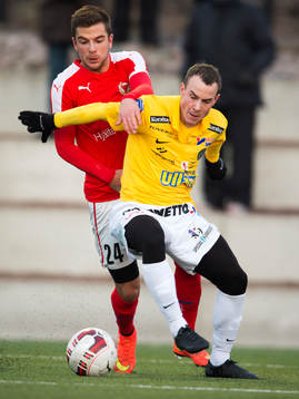 Kalmars Filip Sachpekidis .under träningsmatchen i fotboll