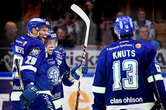 Leksands Joonas Rönnberg, Kevin Kapstad  och Jon Knuts