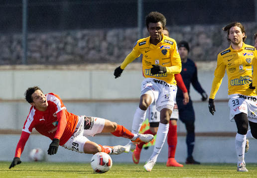 Kalmars Romário Pereira Sipião och Falkenbergs Godsway