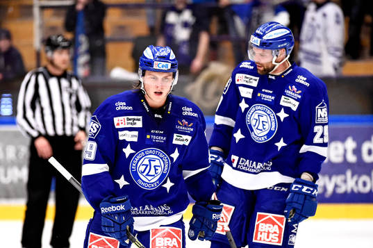 Leksands David Åslin och Joonas Rönnberg deppar