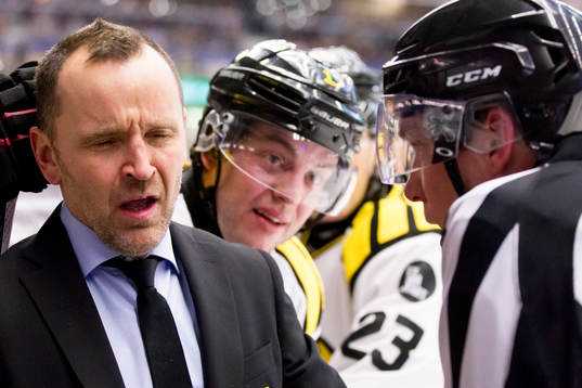 Brynäs tränare Thomas Berglund 0ch Pathrik Westerholm