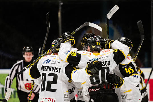 Västerås spelare jublar