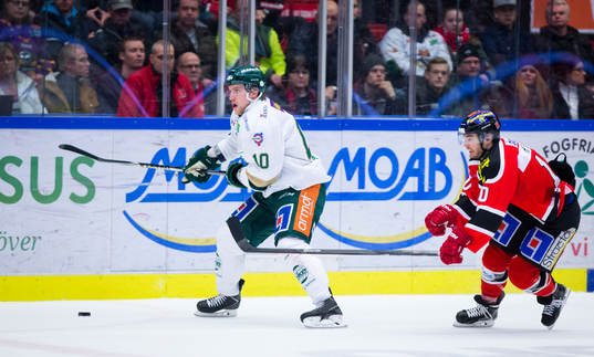 Färjestads Shawn Lalonde och Örebros Derek Ryan