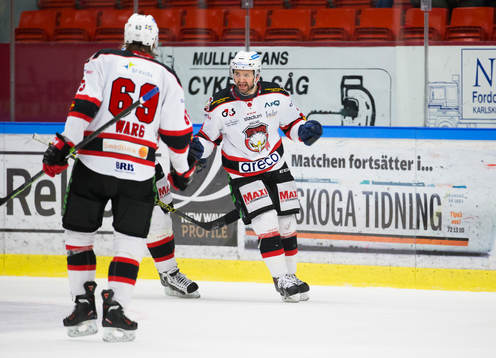 Malmö Redhawks Eric Himelfarb jublar