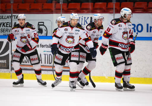 Malmö Redhawks Henrik Hetta, Eric Himelfarb, Johan Björk