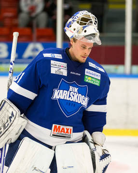 Karlskogas målvakt Joel Gistedt