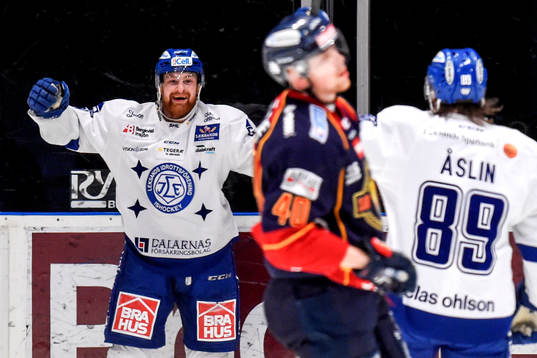 Leksands Mattias Ritola jublar