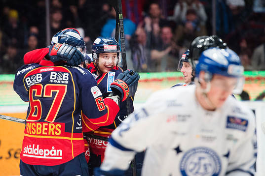 Djurgårdens spelare jublar