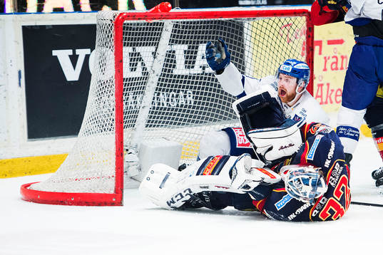 Leksands Mattias Ritola reagerar