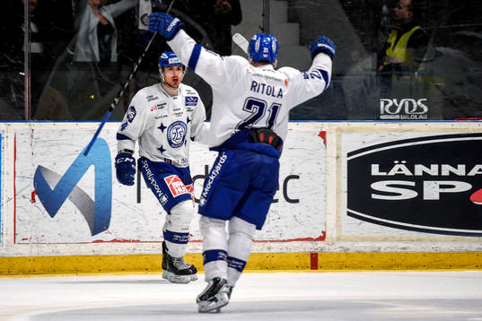 Leksands Robin Gartner jublar