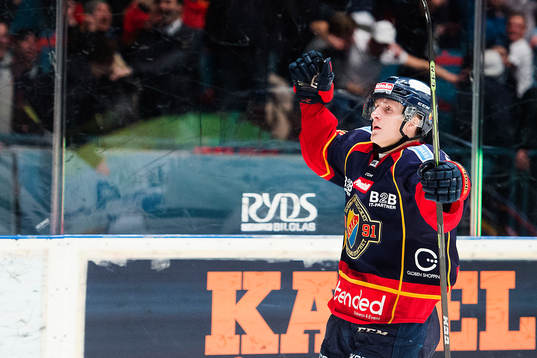 Djurgårdens Marcus Sörensen jublar