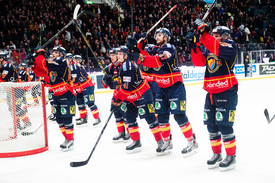 Djurgårdens spelare tackar publiken