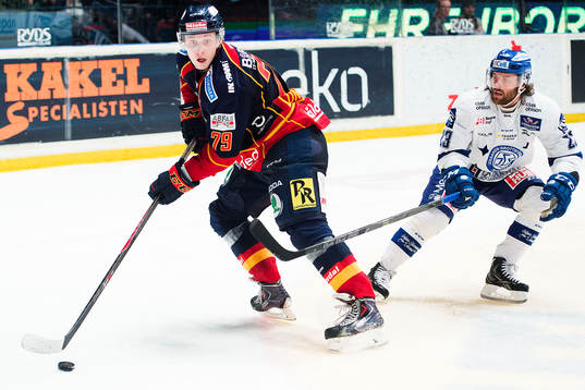 Djurgårdens Emil Lundberg och Leksands Daniel