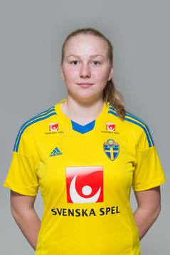 Alva Hed som spelar i F16/99-landslaget
