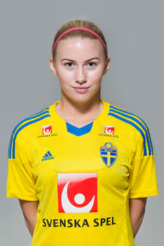 Amilia Högbacka som spelar i F16/99-landslaget