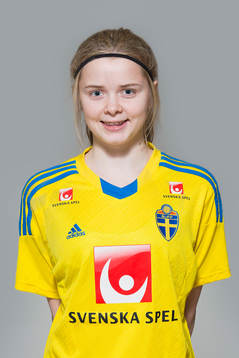Jessica Edgren som spelar i F16/99-landslaget