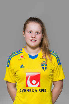 Alexandra Sandström som spelar i F16/99-landslaget