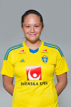 Johanna Olsson som spelar i F16/99-landslaget