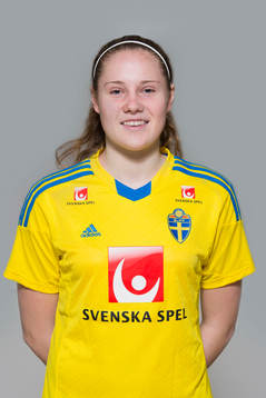 Linnea Svensson som spelar i F16/99-landslaget