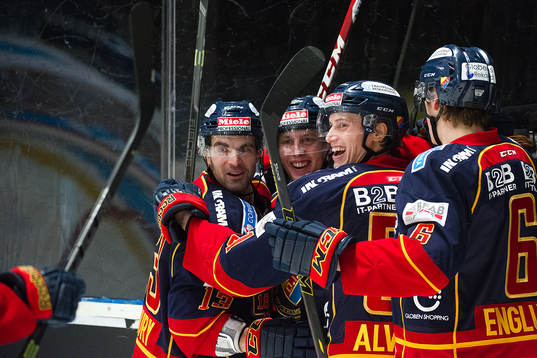 Djurgårdens spelare jublar