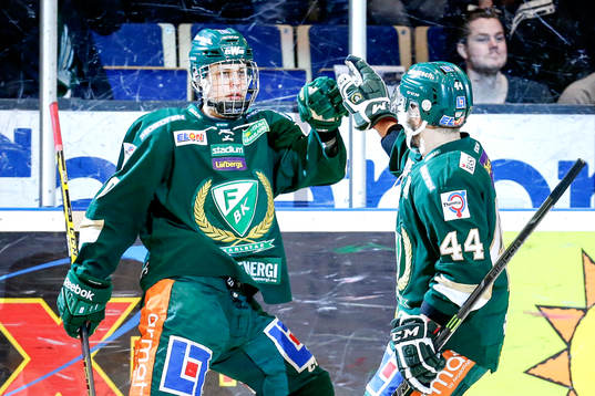 Färjestads Jakub Klepis jublar
