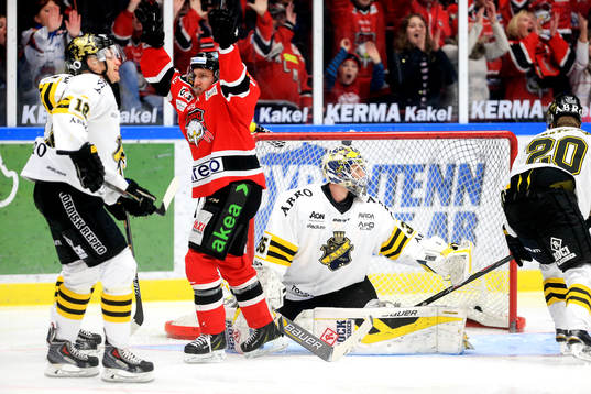 Malmö Redhawks Nicklas Jadeland har gjort 1-0
