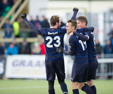 Malmö FFs Jo Inge Berget , Magnus Wolff Eikrem och Markus
