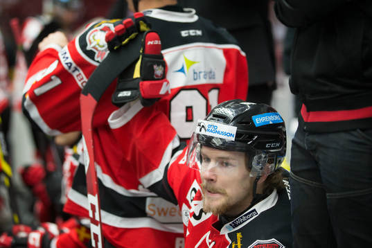 Nicklas Jadeland i Redhawks gjorde 1-0 till Malmö och i