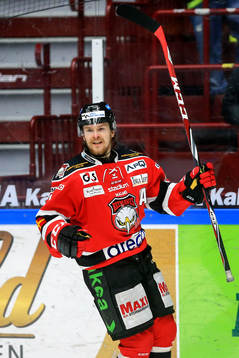 Malmö Redhawks Nicklas Jadeland jublar