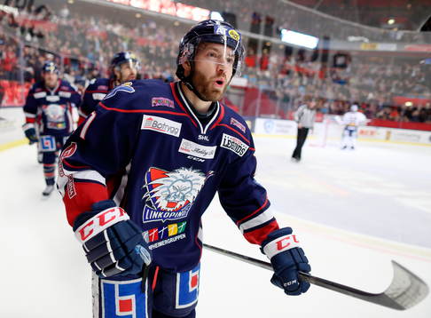 Linköpings Jacob Micflikier jublar