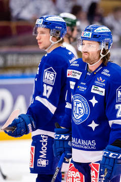 Leksands Simon Erlandsson och Daniel Josefsson före